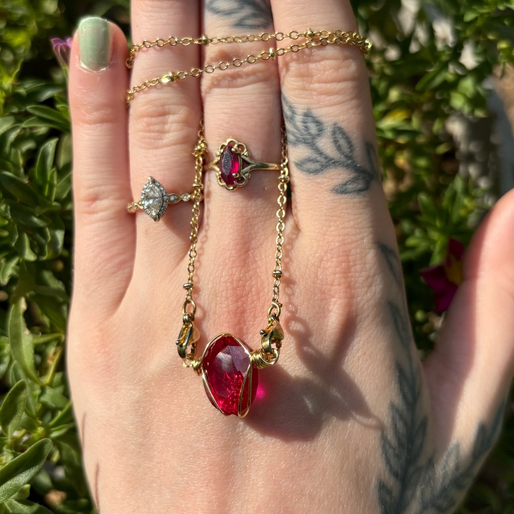 Faceted Ruby Interchangeable - image 2